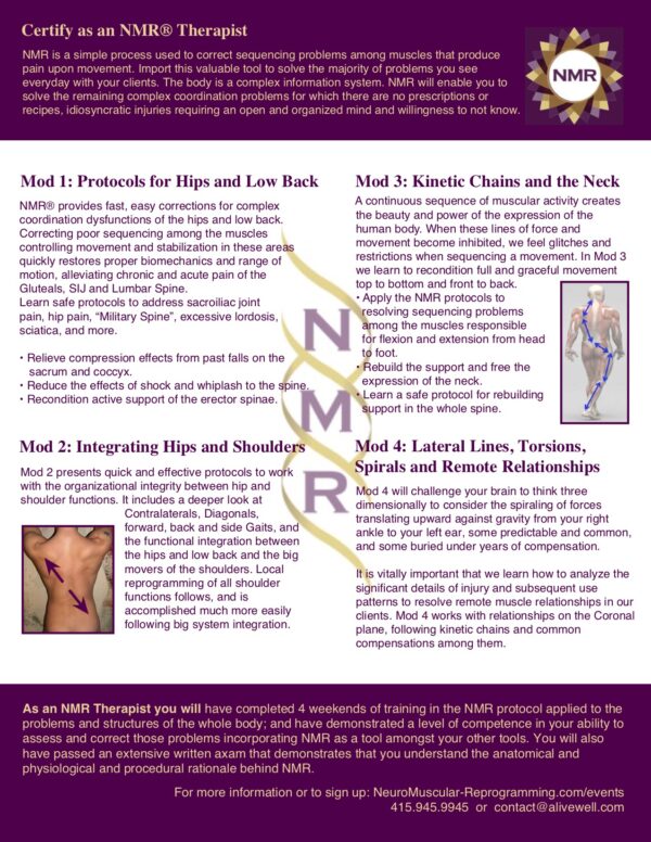 NMR Certification NeuroMuscular Reprogramming